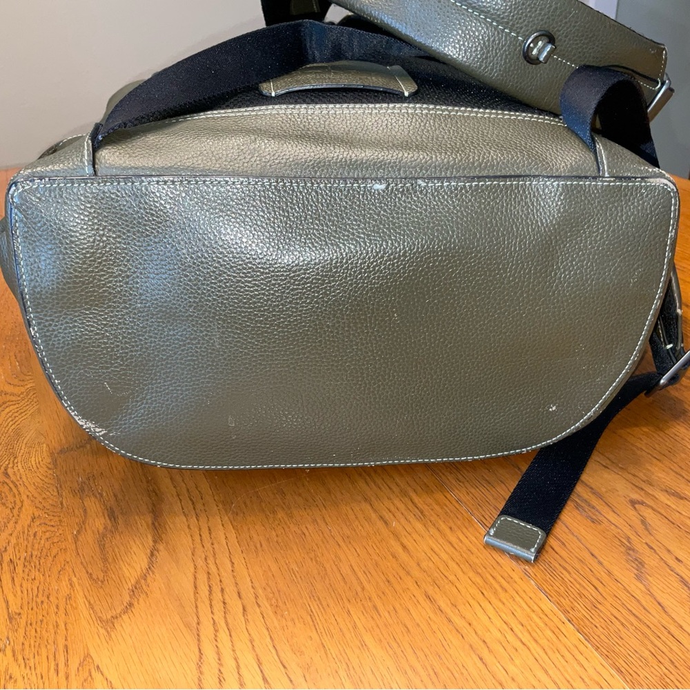 Coach Dark Green Leather PENNIE Backpack - Picture 5 of 7